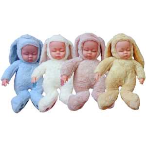 Sleeping Baby Dolls in Bunny Costumes