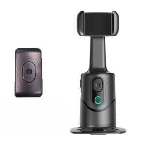 AI Auto Face Tracking Gimbal Phone Holder 360° Rotation For TikTok Vlogging & Live Streaming