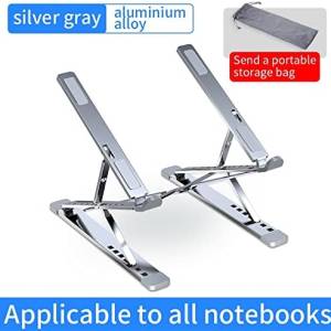 Adjustable Aluminum Portable Laptop Stand with Comfort Angle