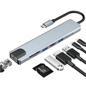 8 in 1 USB C Docking Station