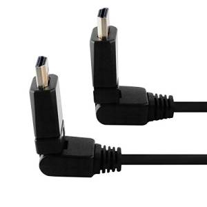 High Speed HDMI Male To Male 1.5 meter Flexible Rotatable Swivel Type Gold-Plated HDMI Connector cable For HD, FullHD, UHD, 4K, 3D