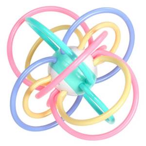 Newborn Anti-Toxic Rattle Toy With Hand Bell Teether Ball, Developmental Hand Grip Toys for Baby & Toddlers