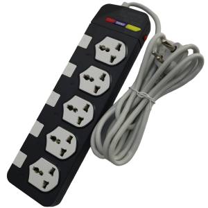 Silvertek 'ST-550' Surge Protector 100% Copper Accessories 5 Port 16A 3000W(max) 3 Pin Socket Universal Authentic Extension Multiplug