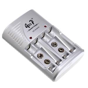 Goop GD-802B Standard Battery Charger for AA/AAA/9V Ni-MH/Ni-CD Rechargeable Batteries