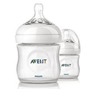 Philips Avent SCF690/23 Natural Baby Bottle For 0 Month+, 125ml / 4oz Pack Of 2 Bottles