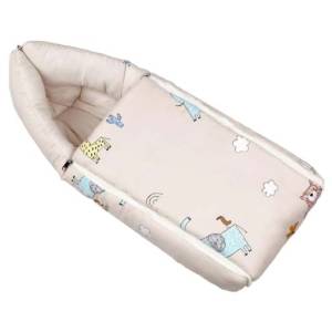 R for Rabbit Snuggy Baby Bed - Easy to Carry Convertible with High Quality Zip & 100% Natural Cotton(upto 12mnths), BDSGTB3