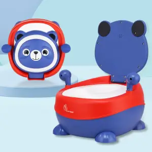 R for Rabbit Tiny Tots Panda Potty Training Seat for Baby With Backrest And Grip Handles(6mnths-4yrs), PSTTPBR01