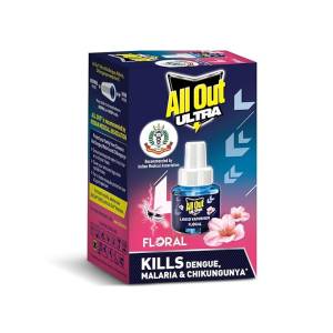 All Out Ultra Floral Fragrance Mosquito Repellant Refill 45Ml