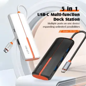 LDNIO DS-25H 5-in-1 USB C Hub Multiport Docking Station