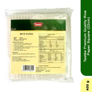 Tastee Square Rice Paper 22Cm 400Gm