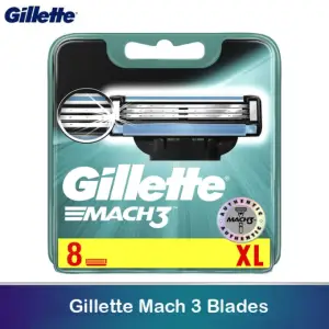 Gillette Mach 3 Turbo Men's Razor Blades - 8 Cartridge Refills