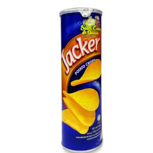 Jacker Potato Chips Sour Cream and Onion Tin 75Gm