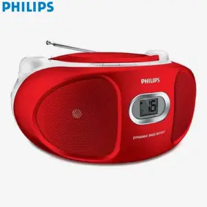 Philips AZ102R CD Sound Machine Red