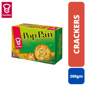 Garden Pop Pan Spring Onion Crackers 200Gm