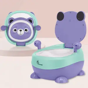 R for Rabbit Tiny Tots Panda Potty Training Seat for Baby With Backrest And Grip Handles(6 mnths-4yrs), PSTTPPG01