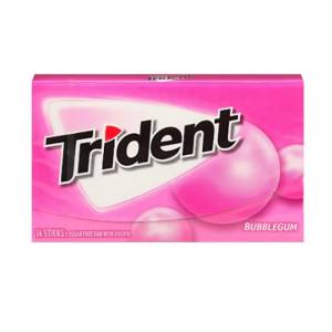 Trident Chewing Gum BubbleGum 14pcs