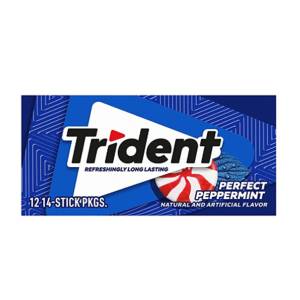 Trident Chewing Gum Peppermint 14pcs