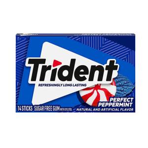 Trident Chewing Gum Peppermint 14Stick