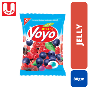 YOYO Gummy Jelly Berry Mix 80gm (Pack of 3)
