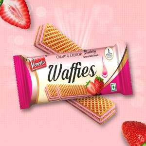 Venetto Creamy Wafer Strawberry 130Gm