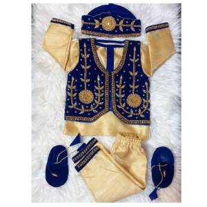 Baby Boy Rice-Feeding Pasni Set in Free Size