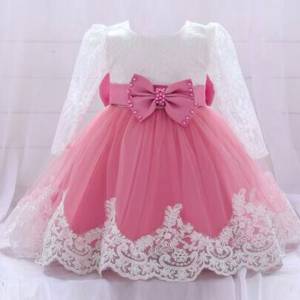 Princess Dresses with Bow for Baby Girls (6M-4Y)
