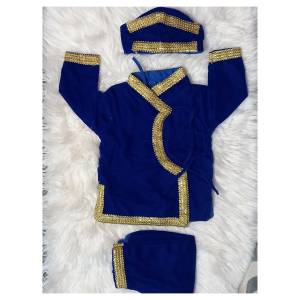 Baby Boy Rice-Feeding Pasni Simple Lace Set Free Size