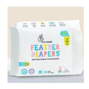 R for Rabbit Pant Style Feather Diaper -XL Size Pack of 24( 12-17 kg) , DFD4R24