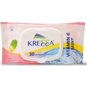 Kressa Wet Tissue Vitamin E Mint 30's