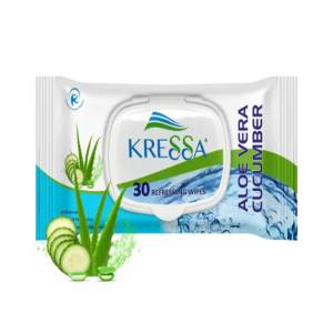Kressa Wet Tissue Aloevera Cucumber 30's