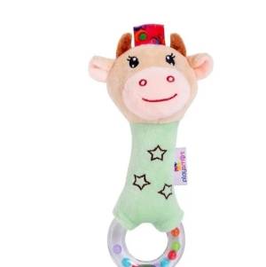 Cute Little Soft Rattle With Teether