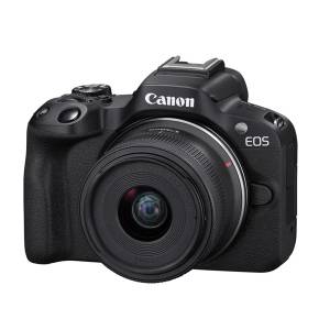 Canon Mirrorless Vlogging Camera Black EOS R50 (RF-S18-45mm f/4.5-6.3 IS STM)