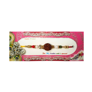 Rakhi with rudraksha