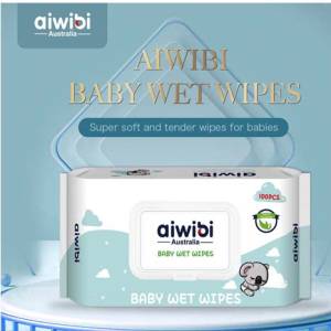 Aiwibi Australian 100% Soft Care Baby Wet Wipes 90Pcs