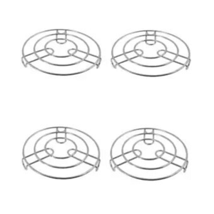 Stainless Steel Hot Cold Pot Stand 4 Pieces Set