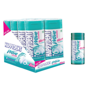 Happydent Wave Mint Xylitol Pocket Bottle Mint Flavor 28.9Gm (8 Pcs)