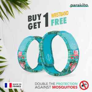 PARA'KITO® Wristband Blue Flamingo (EN) FNGWB1ENG75 -For Adults(Buy 1 Get 1 Free)