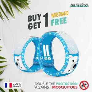 PARA'KITO® Wristband Kids Polar Bear (EN) FNGWB1ENK12(3-7 years)(Buy 1 Get 1 Free)