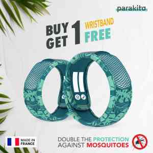 PARA’KITO® Wristband Tropical Leaves (EN) FNGWB1ENK60 (3-7 years)(Buy 1 Get 1 Free)