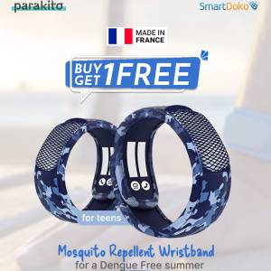 PARA’KITO® Wristband Blue Camouflage (EN) FNGWB1ENK61(For Teens)(Buy 1 Get 1 Free)