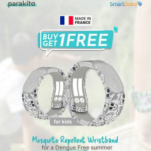 PARA’KITO® Wristband Kids Doodle (EN) FNGWB1ENK64(3-7 years)(Buy 1 Get 1 Free)