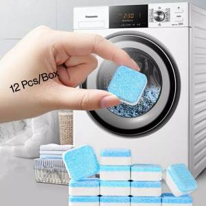 12Pcs Washing Machine Cleaner Detergent Effervescent Tablet Wash Machine Cleaner