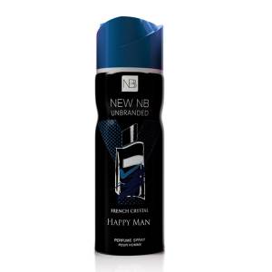 NEW NB Unbranded French Crystal Happy Man Deo 200Ml
