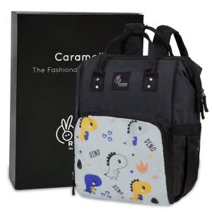 R for Rabbit Caramello Dino Diaper Bag Grey ,DBCMDG06