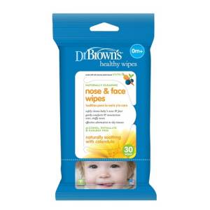 Dr. Brown's Nose And Face Wipes - 30 Pcs, HG002-P2 ( Buy 1 Get 1 Offer )