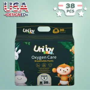 Unijoy Oxygen Care Pants Style Diapers M 38pcs (6 to 11 Kg)