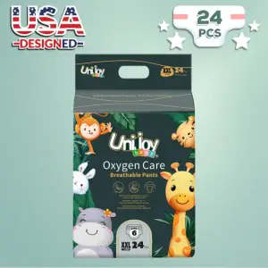 Unijoy Oxygen Care Pants Style Diapers XXl 24pcs(15 to 20 Kg)