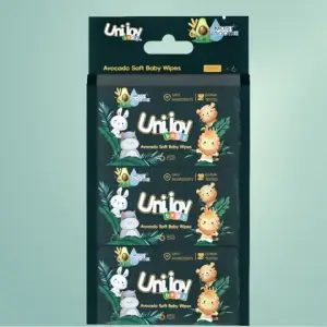 Unijoy Avocado Mini Wipes 36pcs (6 small sachets)