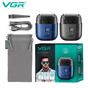 Professional VGR V-340 Foil Shaver With IPX7 Waterproof & Triple Floating Blades Shaver For Men With 600Mah  Lithium Battery & 60 Minutes Of Runtime