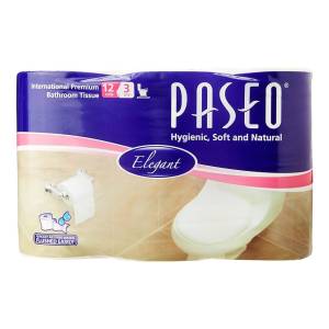 Paseo Elegant Toilet Paper 3Ply 12 Rolls 300's
